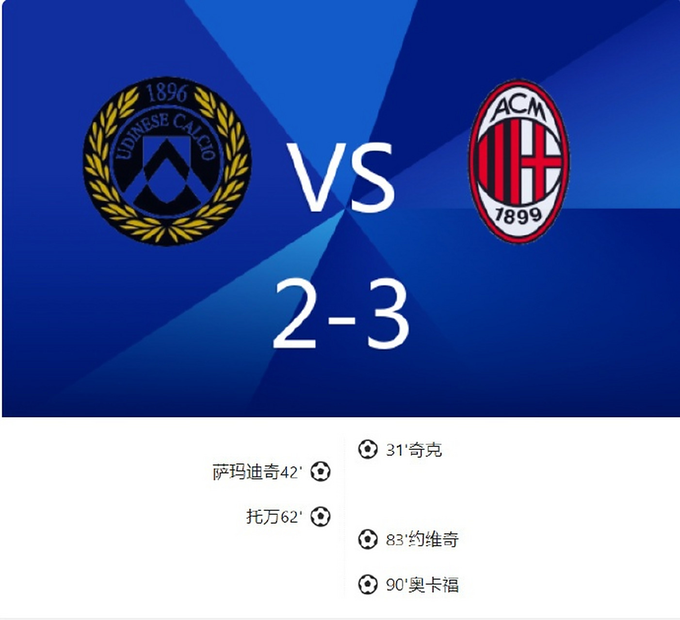 AC米兰击败乌迪内斯,继续保持不败战绩的简单介绍 AC米兰击败乌迪内斯,继续保持不败战绩的简单介绍
